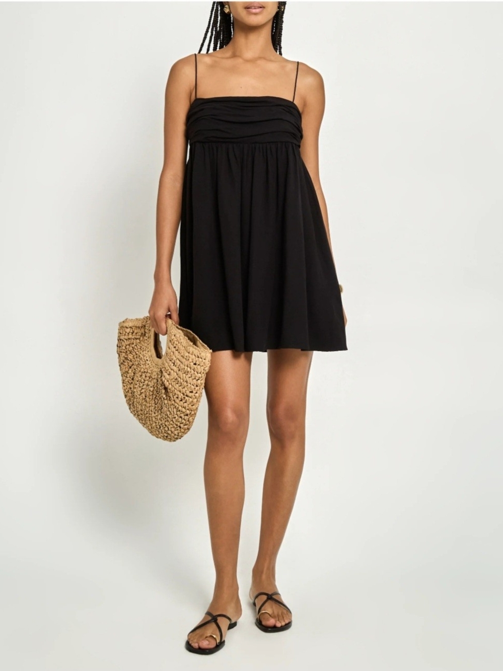 Few Moda O.P.T. Spaghetti-Strap Black Mini Dress